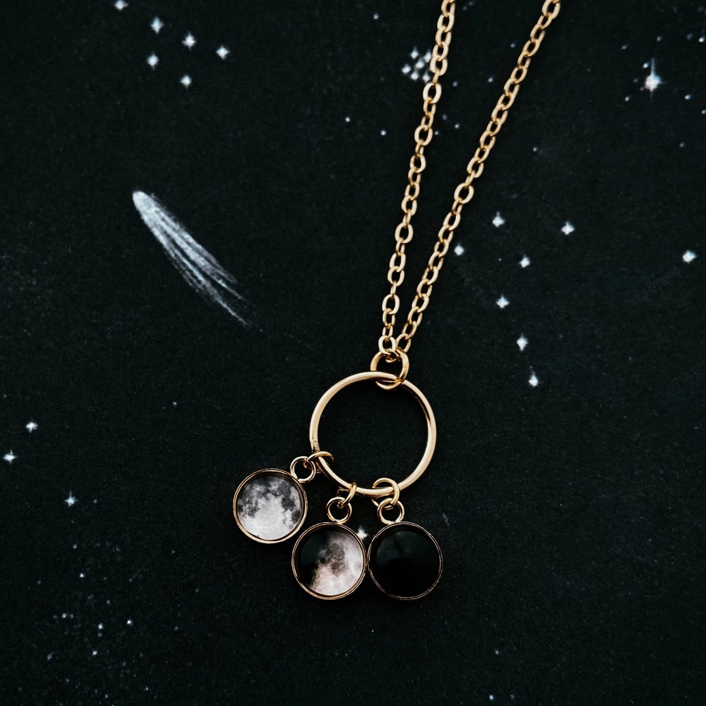 My Moon Small Circle of Life Family Necklace